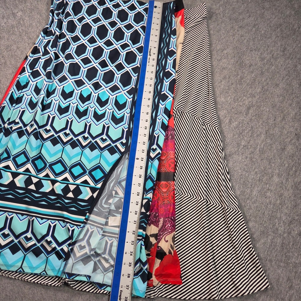 Chicos Maxi Skirt Womens Size 2 Large XL Lot of 3 Geometric Floral Striped Knit - Picture 5 of 6